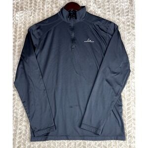 Paradox‎ Sweatshirt Mens Sm  Black 1/4 Zip Long Sleeve Stretch Pullover Sweater